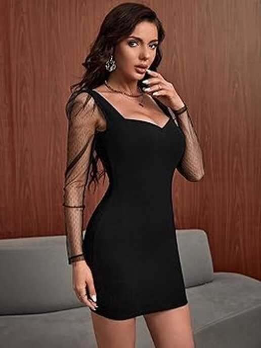 Buy Elyraa Women&#39;s Solid Bodycon Western A-Line Knee Length Dress ...