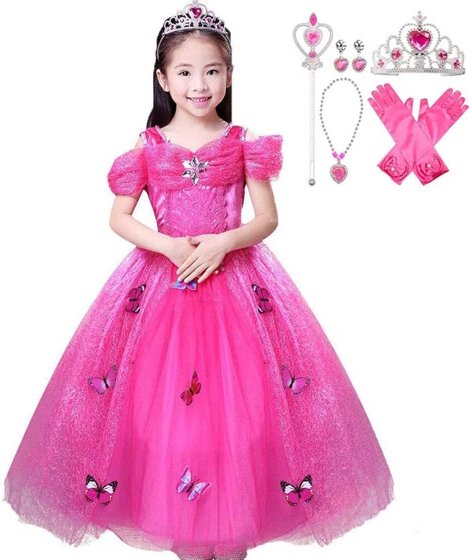 Buy FancyDressWale Cotton Princess Butterfly Dress For Girls With ...