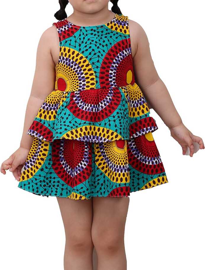 Buy Girl&#39;s African Print Dress,Baby Girl Party Dress Ankara ...