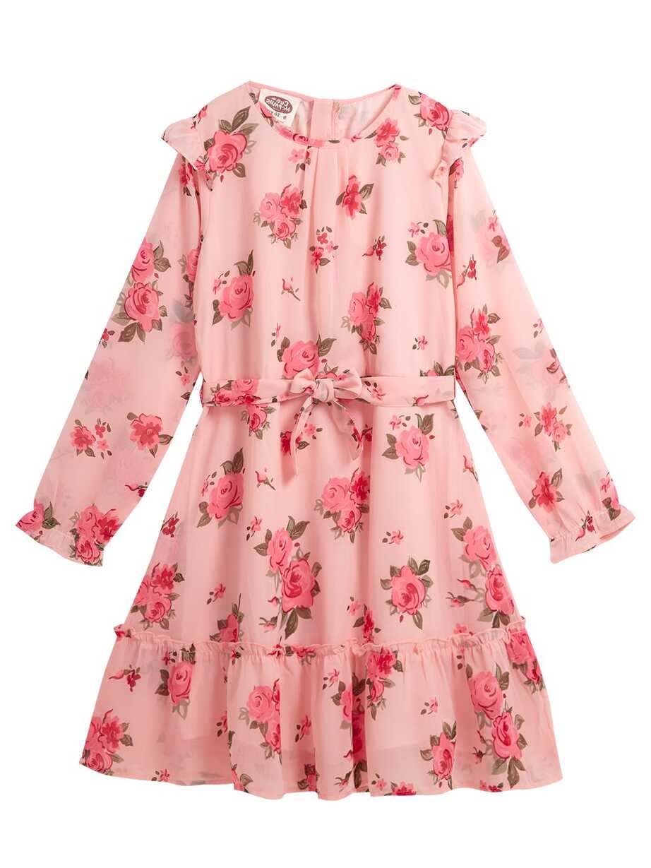 Buy Girls Georgette Floral Printed Frock Online at 56% OFF | Cub ...