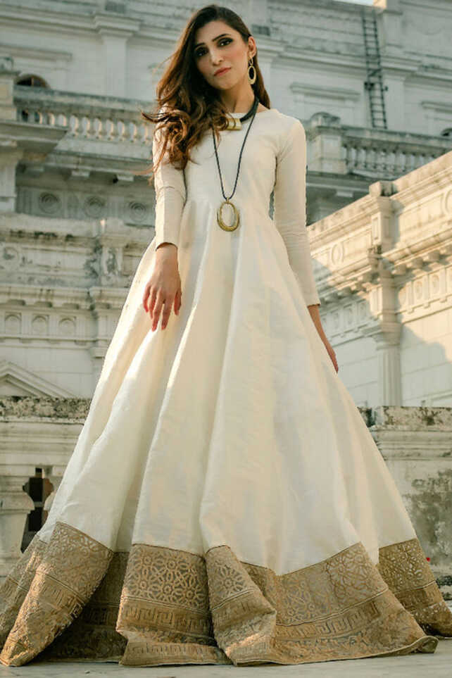 Buy Indo-Western White Indian Dresses Online for Women in USA