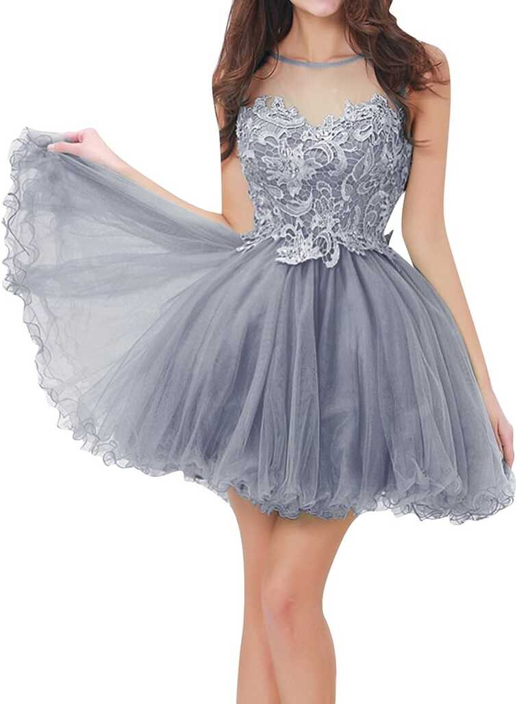 Buy JAEDEN Homecoming Dresses Short Lace Cocktail Party Dress ...