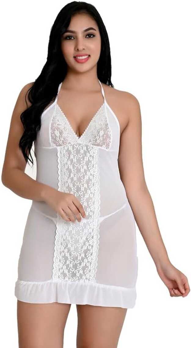 Buy Love Maker Babydoll White Color Lingerie | Night Sexy Dress ...