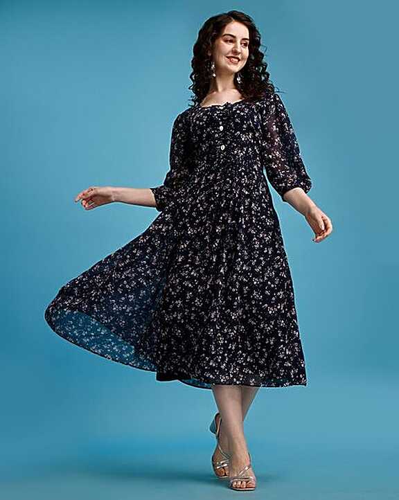 Buy Navy Blue Dresses for Women by Fashion 2 Wear Online | Ajio.com