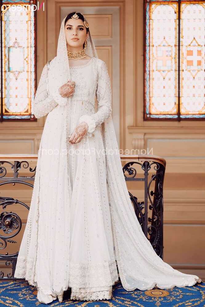 Buy Pakistani Bridal Dresses-Premium White Pakistani Wedding Dress ...