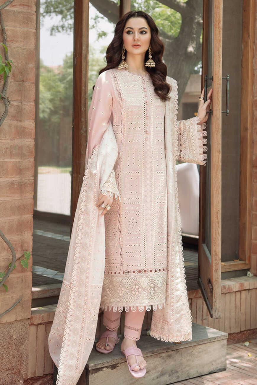 Buy Pakistani Embroidered Pink Salwar Kameez in Lawn Fabric ...