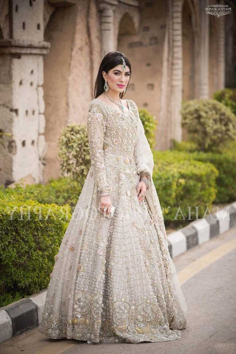 Buy Pakistani White Bridal Dress Online in India - Etsy