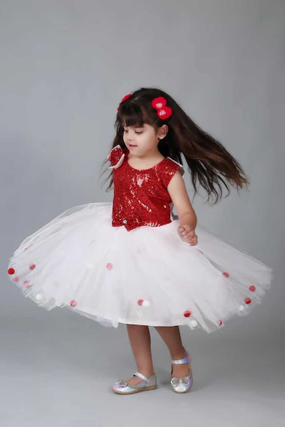 Buy Pari Fashion Baby Girls Midi/Knee Length Festive/Wedding Dress ...