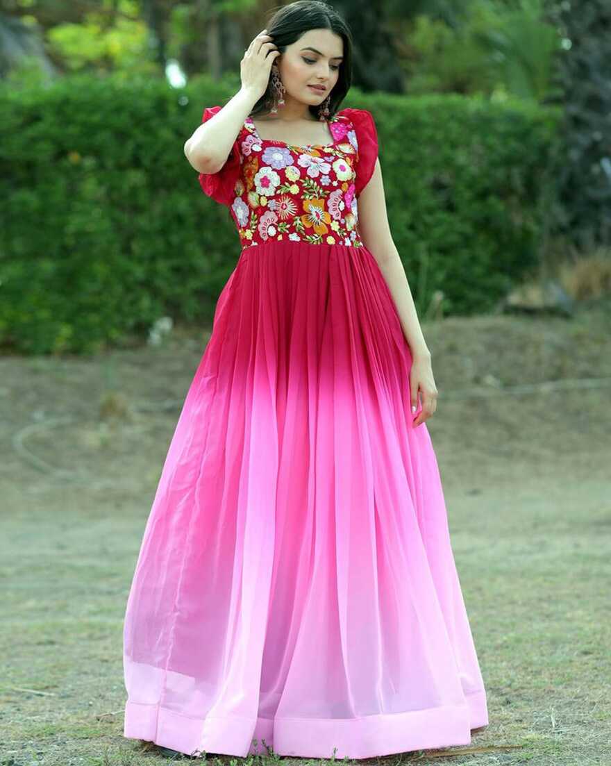 Buy Pink Dresses &amp; Gowns for Women by FUSIONIC Online | Ajio.com