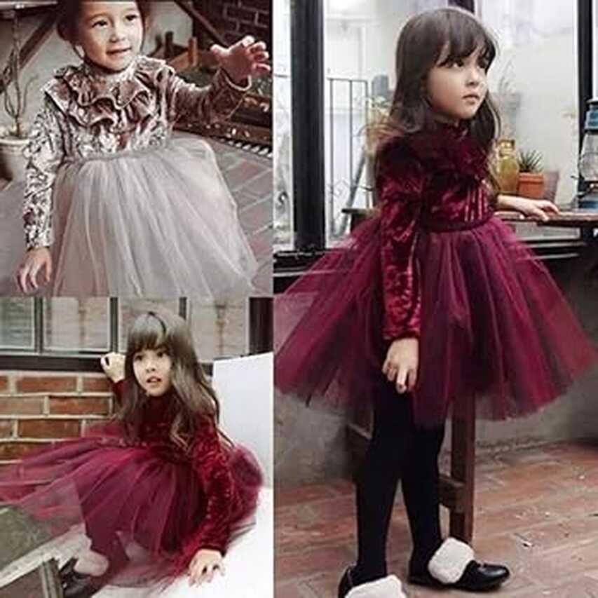 Buy THE LONDON STORE Princess Kids Baby Girl&#39;s Dress Velvet Fleece ...