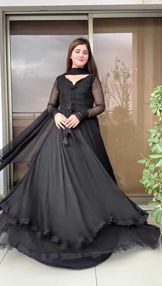 Buy Trendy Black Gown Online in India – Joshindia