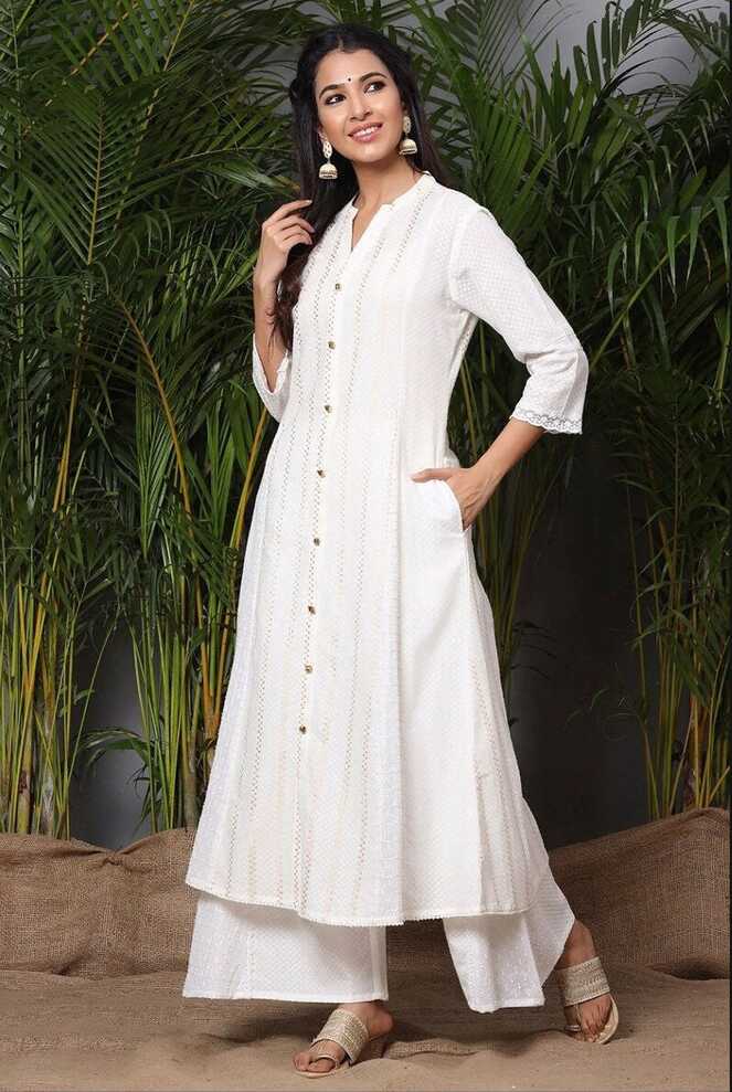 Buy White Maxi Dress Pakistani Online In India - Etsy India