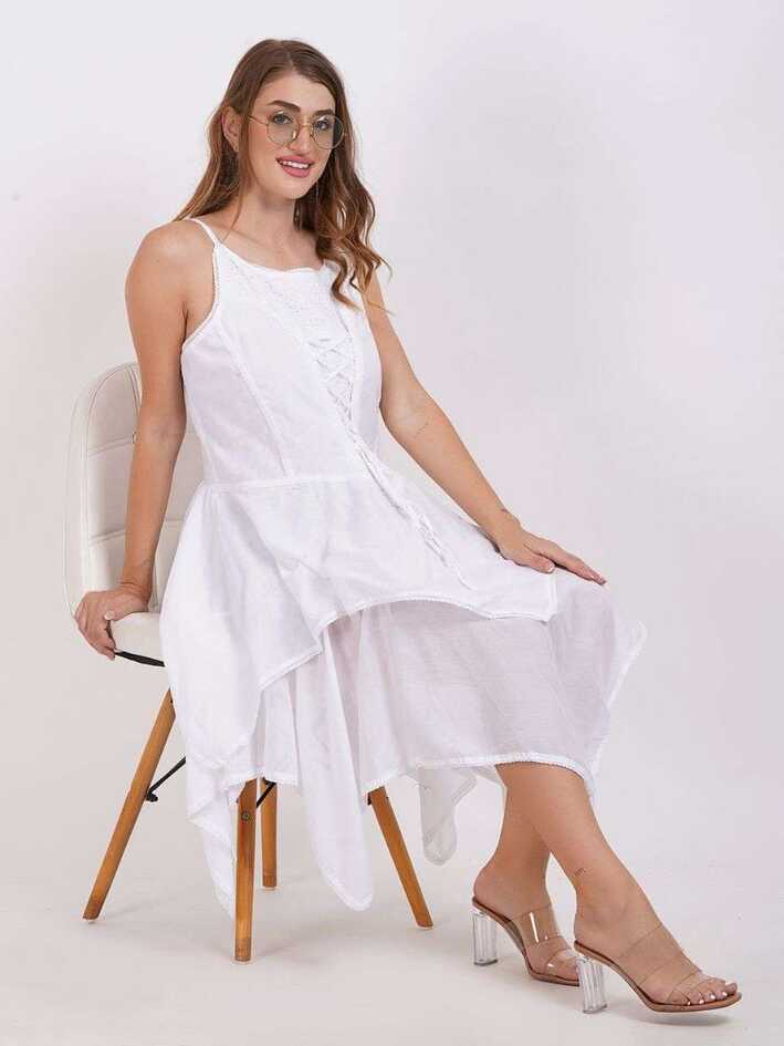 Buy Wholesale Short White Flowy Summer Dress for Women