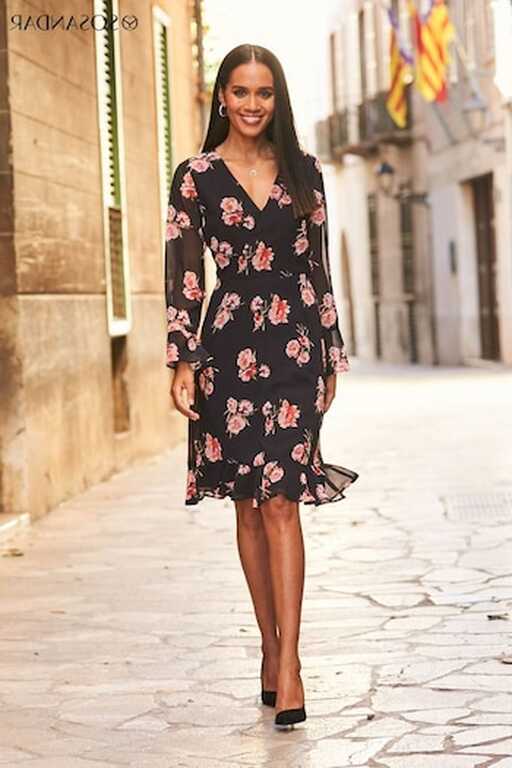 Buy Women&#39;s Knee Length Long Sleeve Floral Dresses Online | Next UK