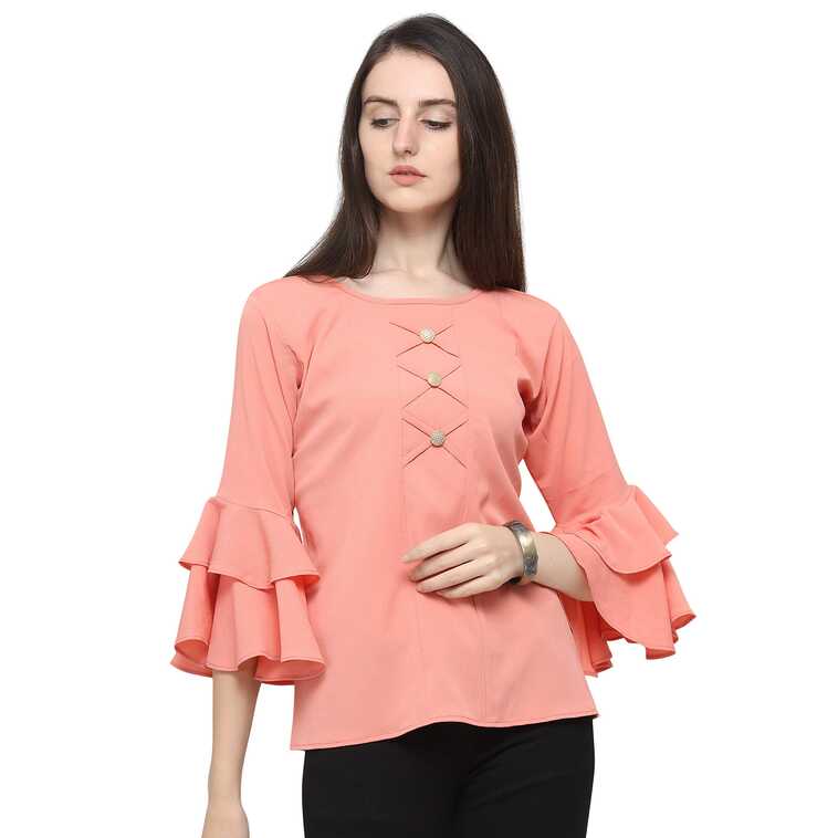 Buy Women Top with Full Sleeves for Women Top,Stylish Top, Casual ...