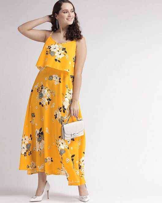 Buy Yellow Dresses for Women by U &amp; F Online | Ajio.com