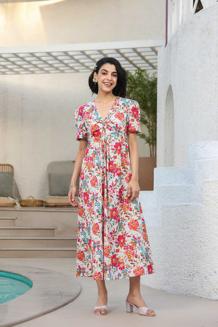 Buy casual cotton summer midi dresses for womens online – JISORA