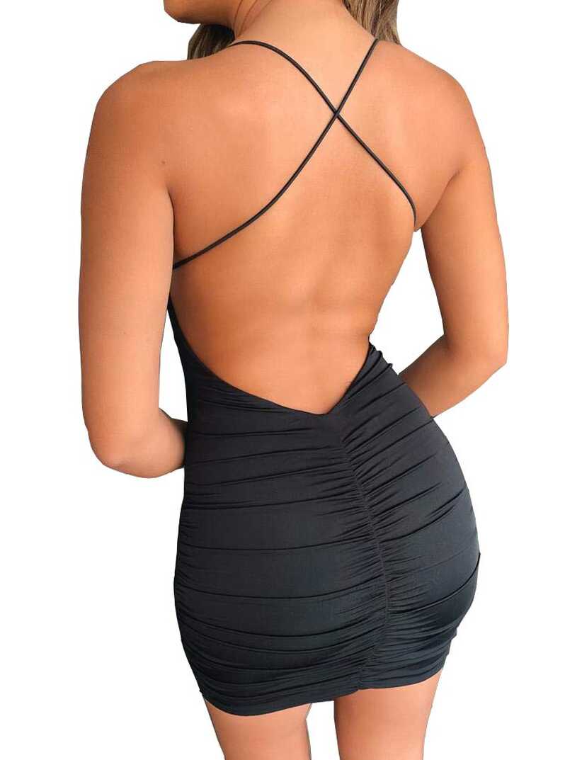 Buy just quella Women Sexy Clubwear Backless Party Dresses ...