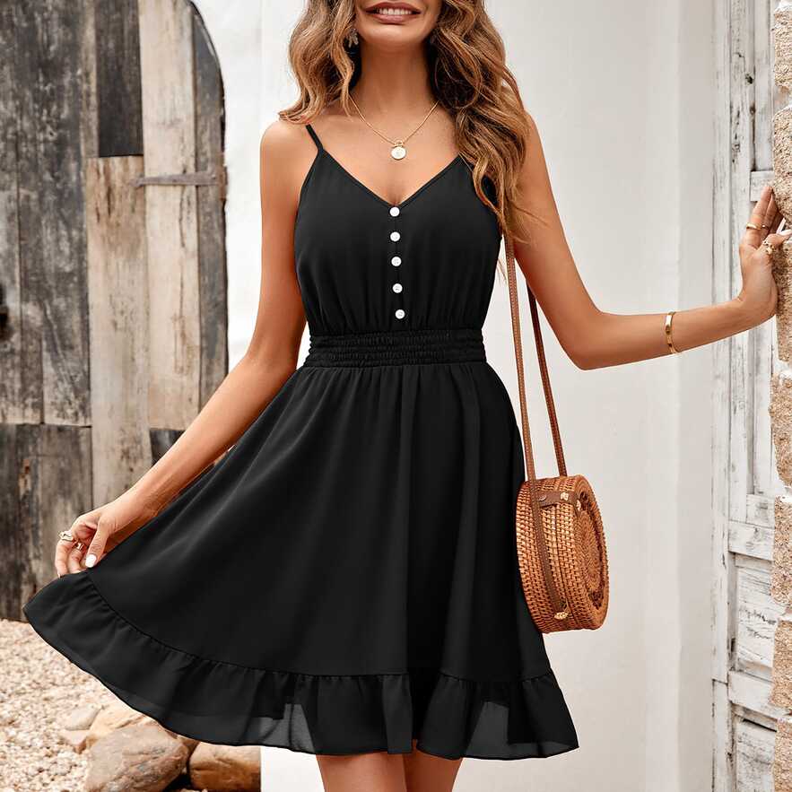 CBGELRT Summer Midi Dresses for Women Casual Sleeveless Spaghetti ...