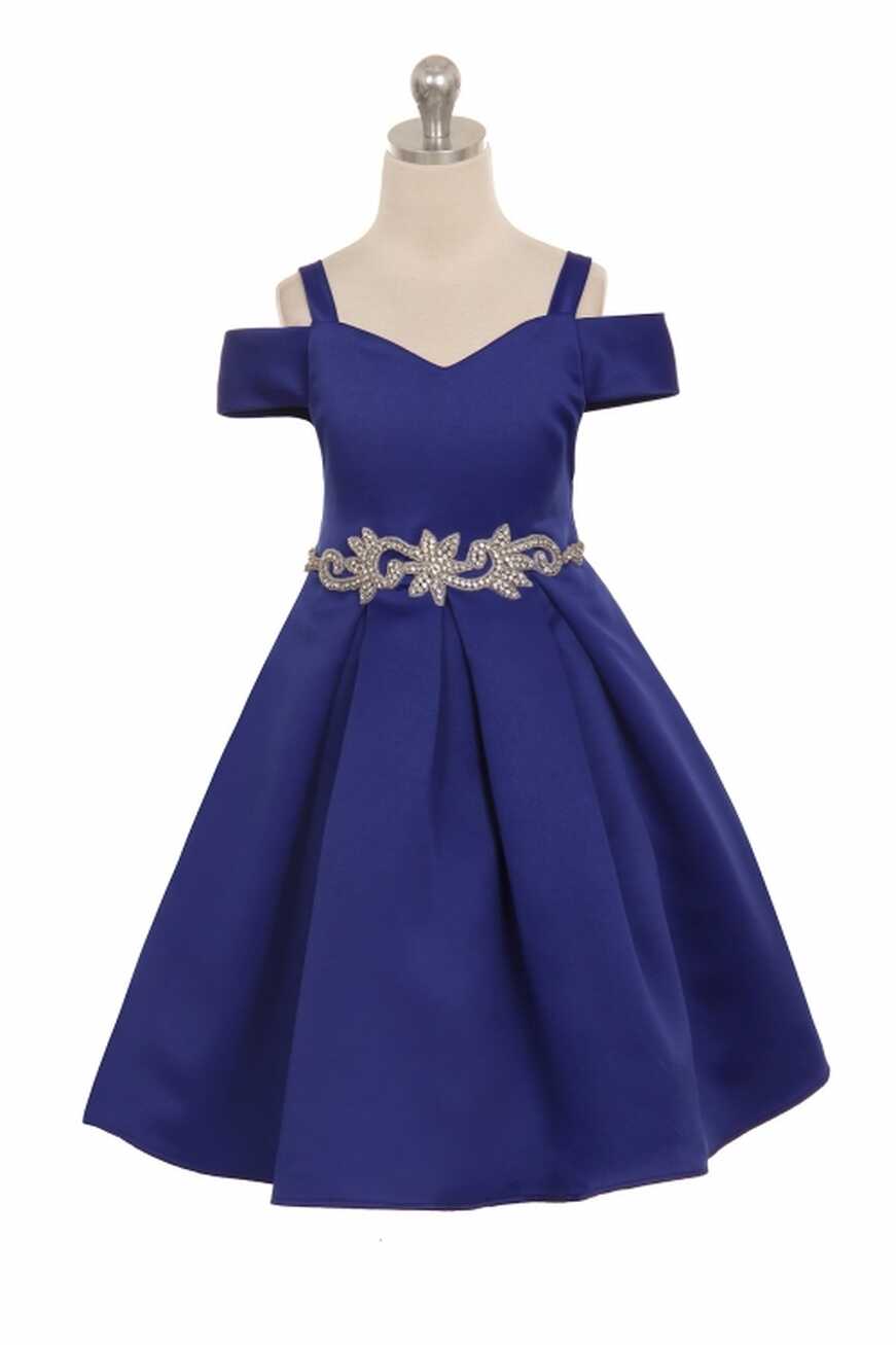 CK_400RY - Girls Dress Style - 400 Elegant Off Shoulder Satin ...