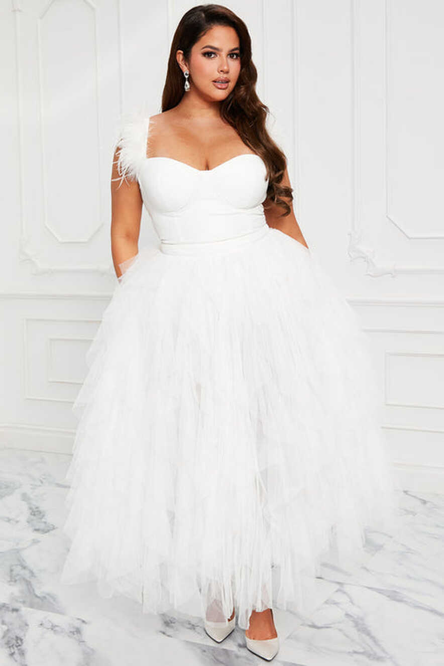 Camilla Tulle Maxi Dress - White | Fashion Nova, Dresses | Fashion ...