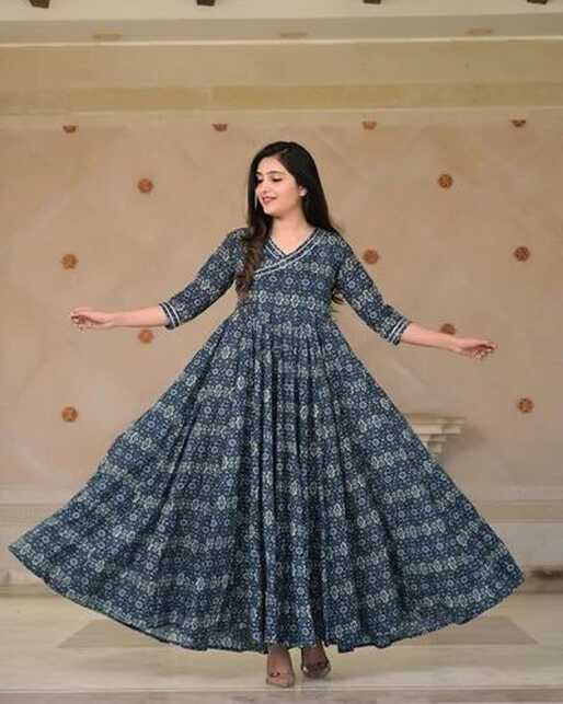 Casual Anarkali umbrella Maxi Dress at Rs 495/piece in Bhopal | ID ...