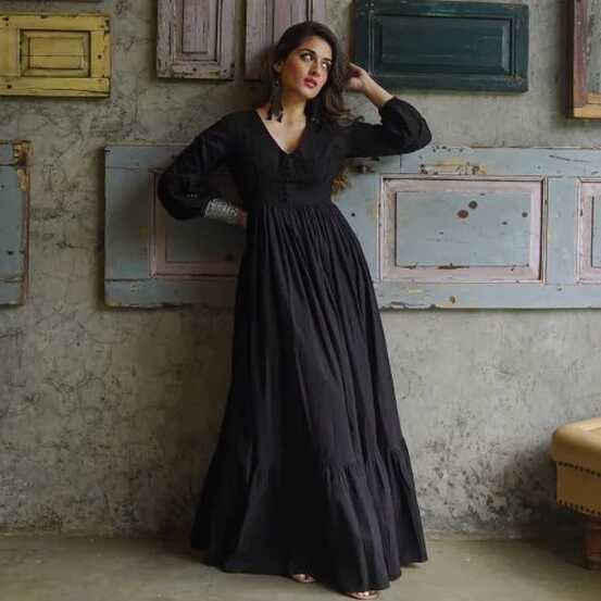 Casual Black Maxi Dress at Rs 1800/piece in Hyderabad | ID ...