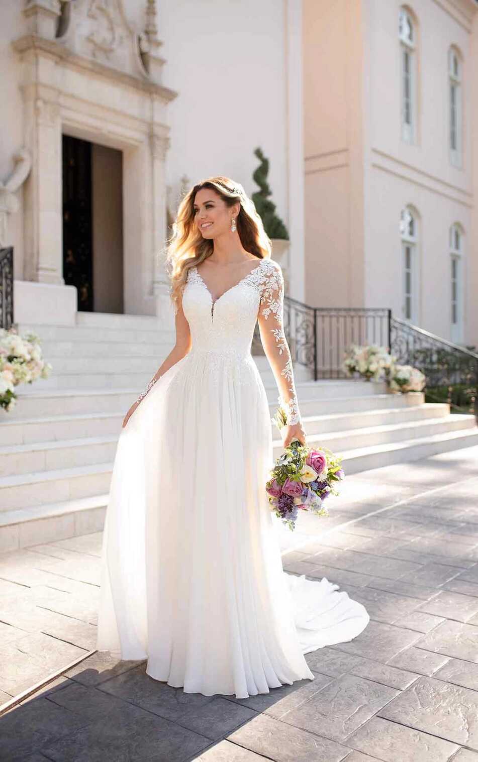 Casual Long-Sleeved Wedding Dress | Stella York Wedding Dresses