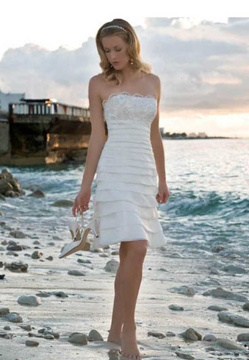 Casual Short Wedding Dresses | Short wedding dress beach, Casual ...