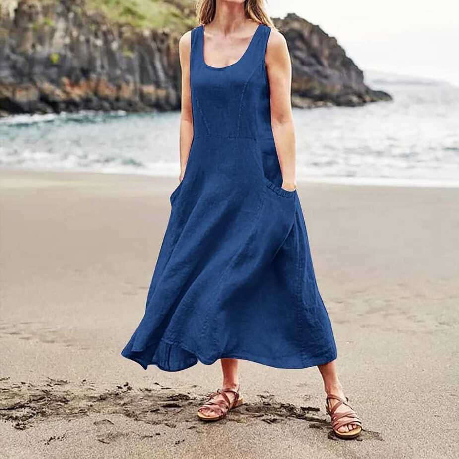 Casual Summer Dresses for Women Dresses for Women 2024 Linen Dress ...