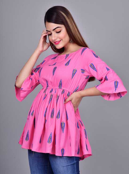 Casual Wear Frock Style Girls Top, Size: Medium, Lycra at Rs 349 ...