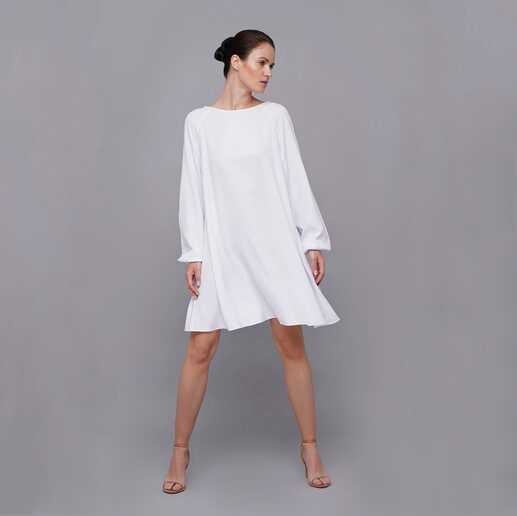 Casual White Summer Dress, Short Summer Dresses With Sleeves ...