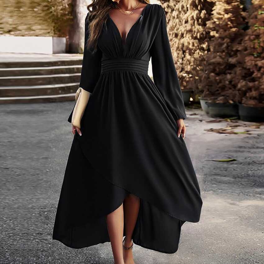 Casual Women&#39;s Dresses Long Sleeve Dress Boho Flowy Loose Casual ...