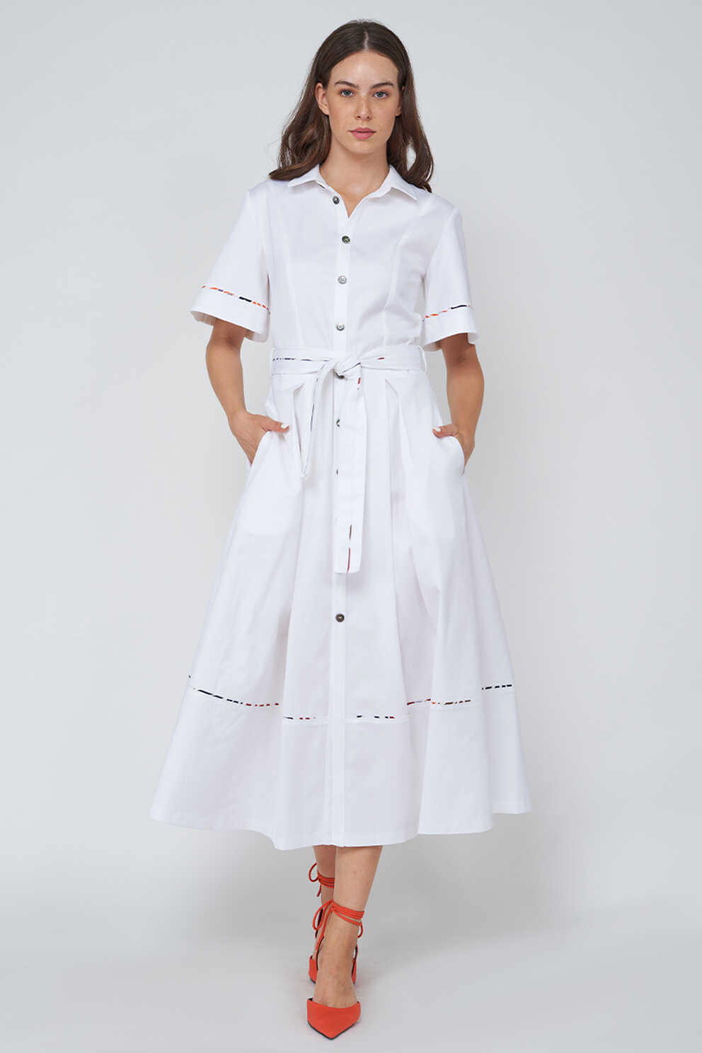 Casual white cotton dress – Varteks d.d.