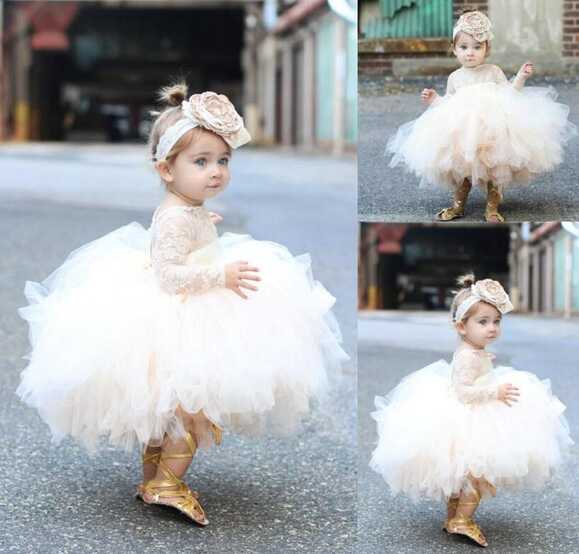 Champagne Tulle Precious Princess Baby Girl Special Occasion Dress ...