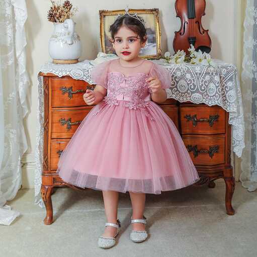 Cheap 1-5 Years Baby Girl Wedding Dress 1st Birthday Dress For ...