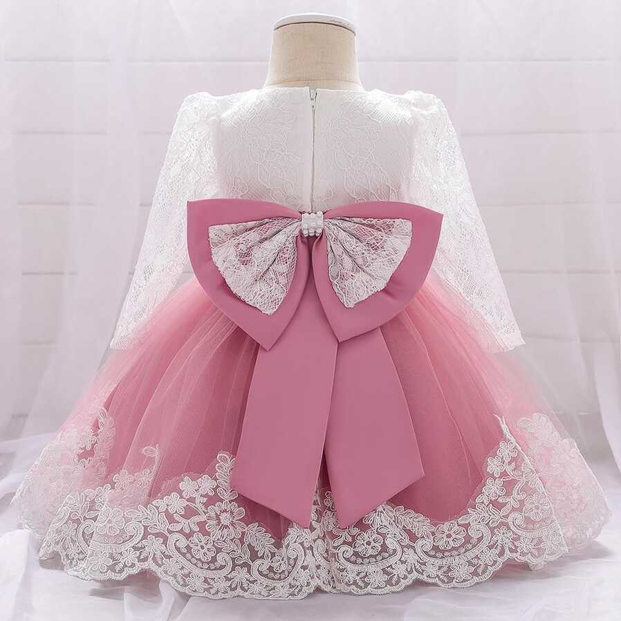 Cheap Baby Girl Dresses Party and Wedding Newborn Girl Long Sleeve ...