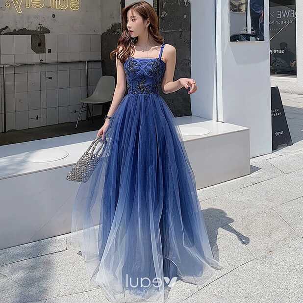 Chic / Beautiful Royal Blue Evening Dresses 2020 A-Line / Princess ...