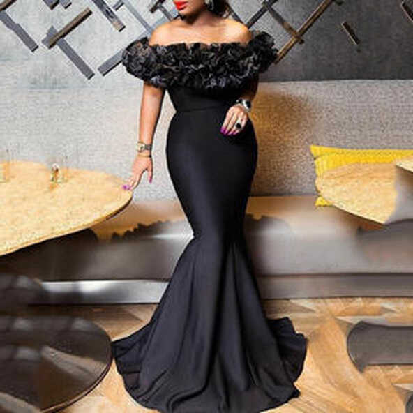 Chic long black dress for wedding In A Variety Of Stylish Designs ...