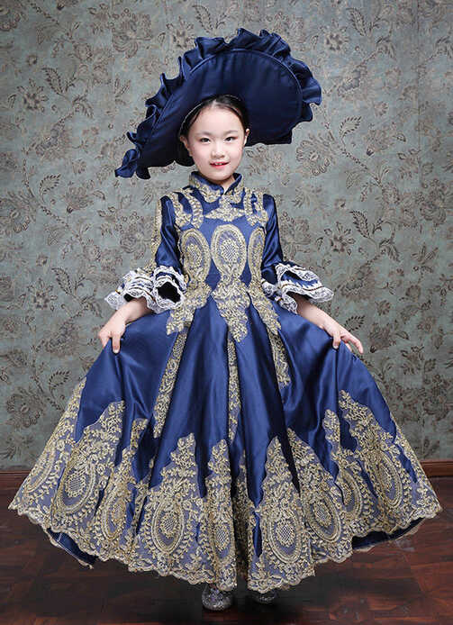 Children&#39;s Halloween Costume Kids Victorian Masquerade Baroque ...