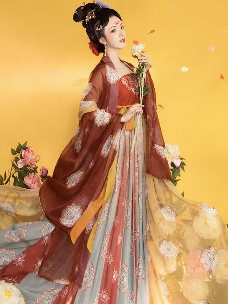 Chinese Ancient Hanfu Tang Dynasty Dress Women - Fashion Hanfu