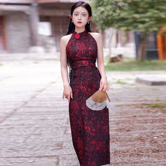 Chinese Dress Traditional Wedding Cheongsam Slim Sleeveless Qipao ...