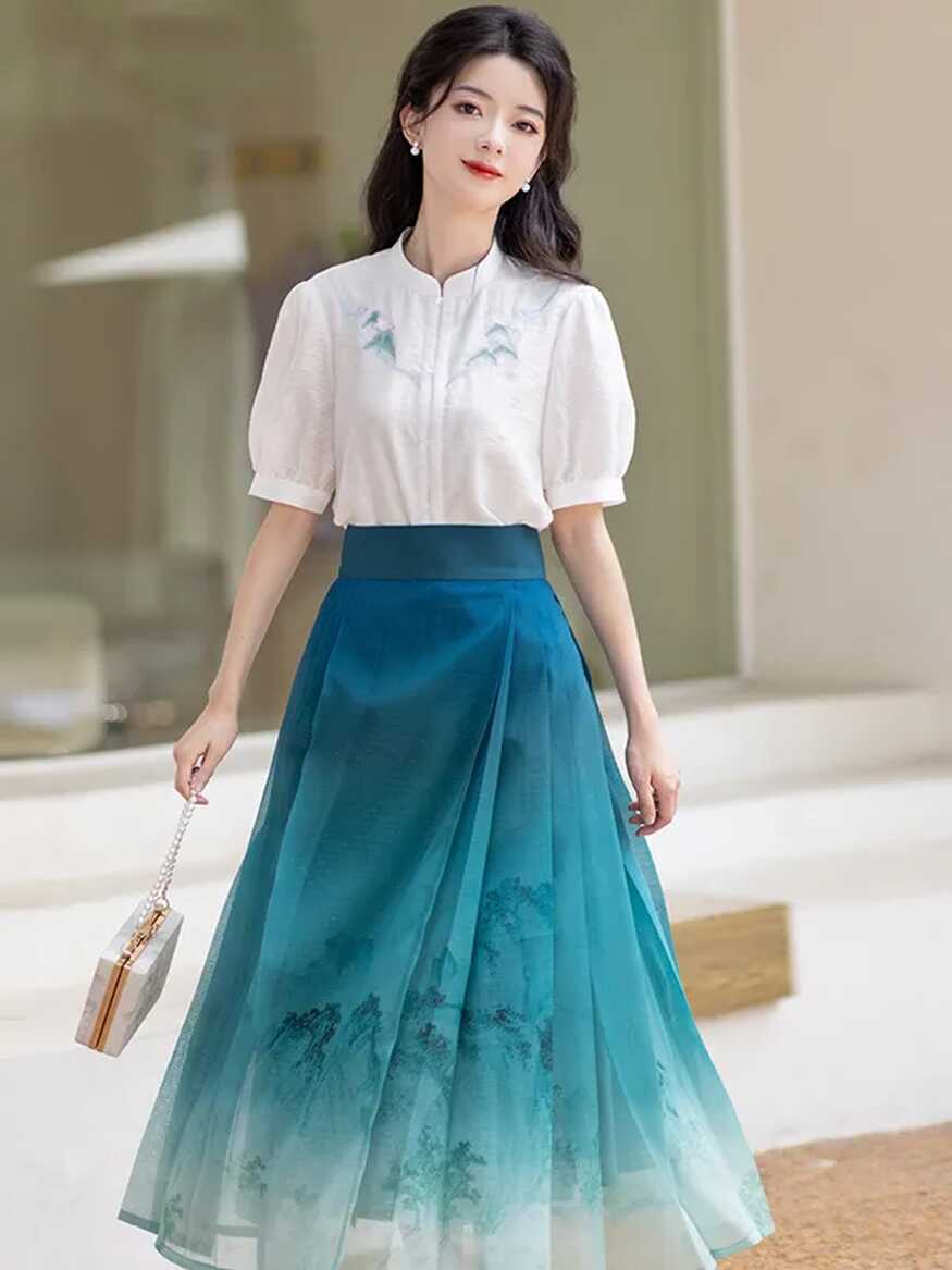 Chinese Style Casual Hanfu Dress Elegant Women Dress - Fashion Hanfu