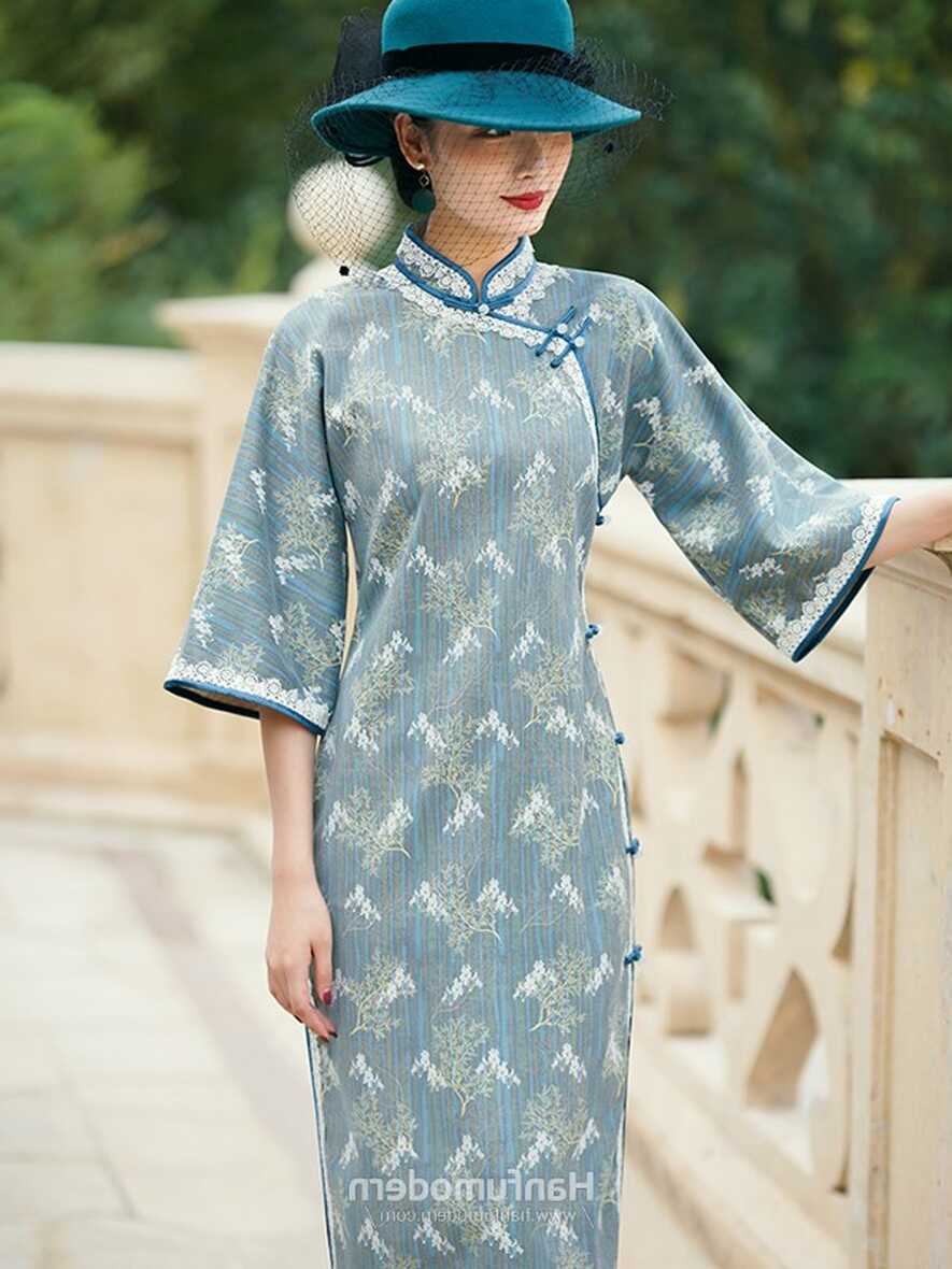 Chinese Style Cheongsam Dress Improved Modern Qipao Loose Daily ...