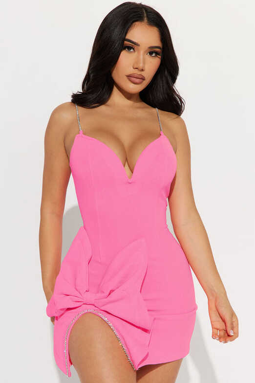 Classy And Cute Mini Dress - Hot Pink | Fashion Nova, Dresses ...