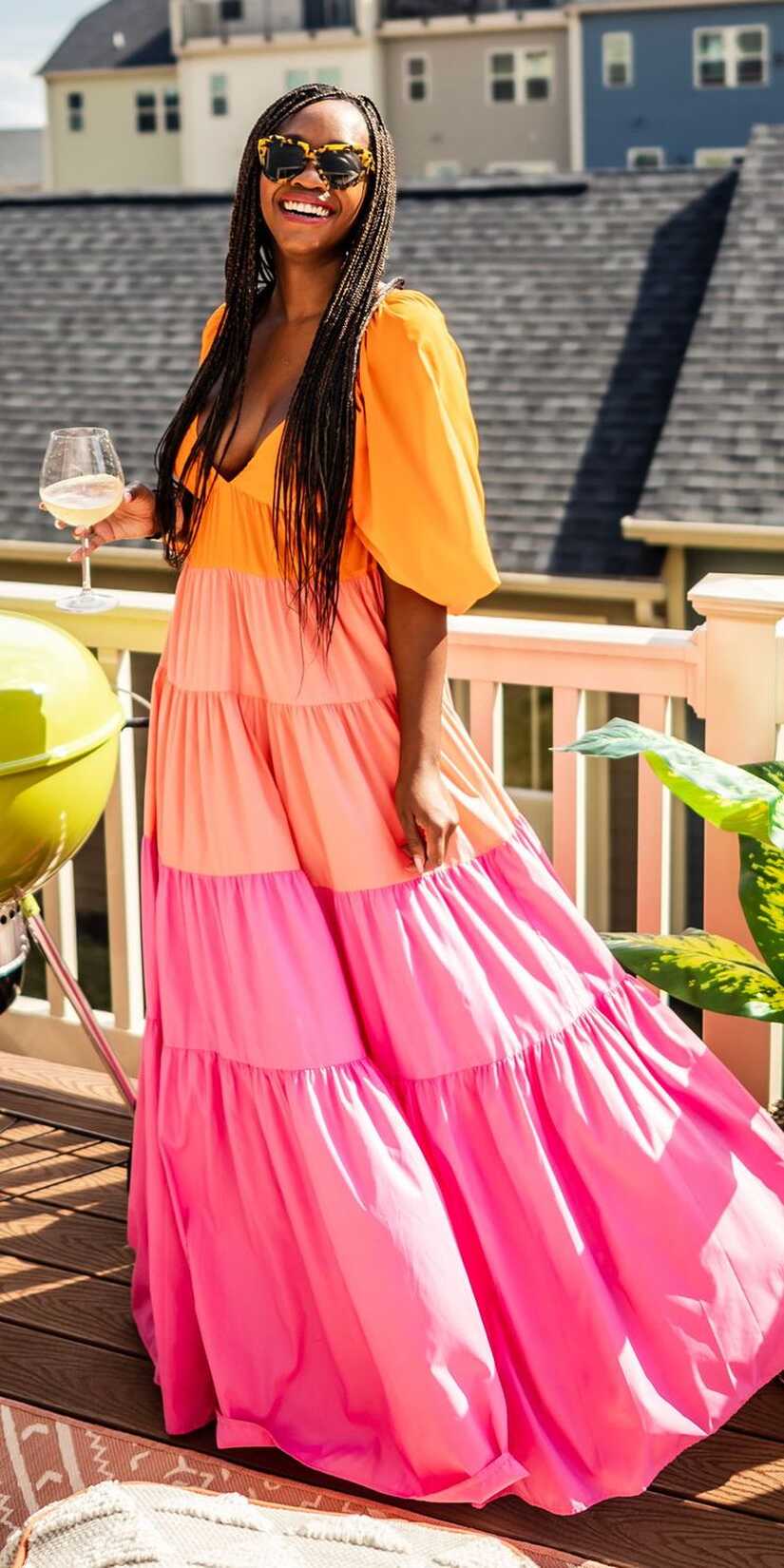 Colorblock Maxi | Colorful Dresses for Spring