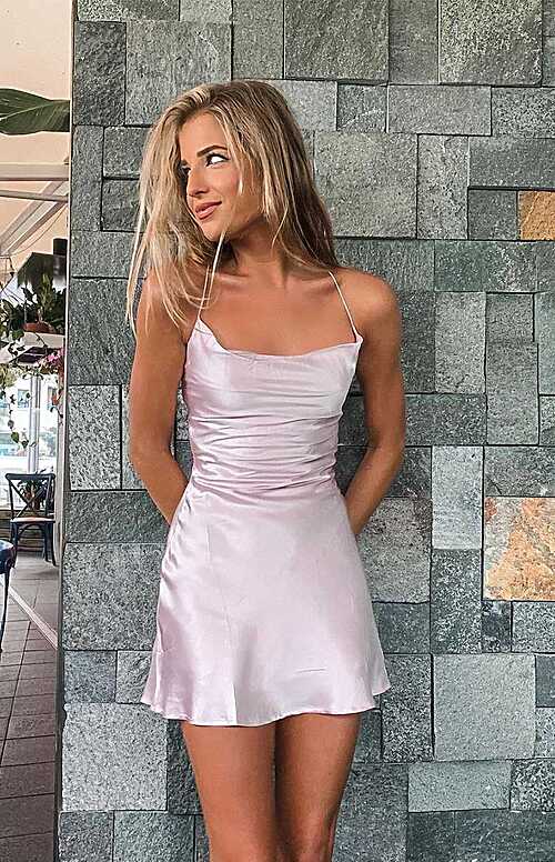 Come and Get It Party Dress Blush – Beginning Boutique US