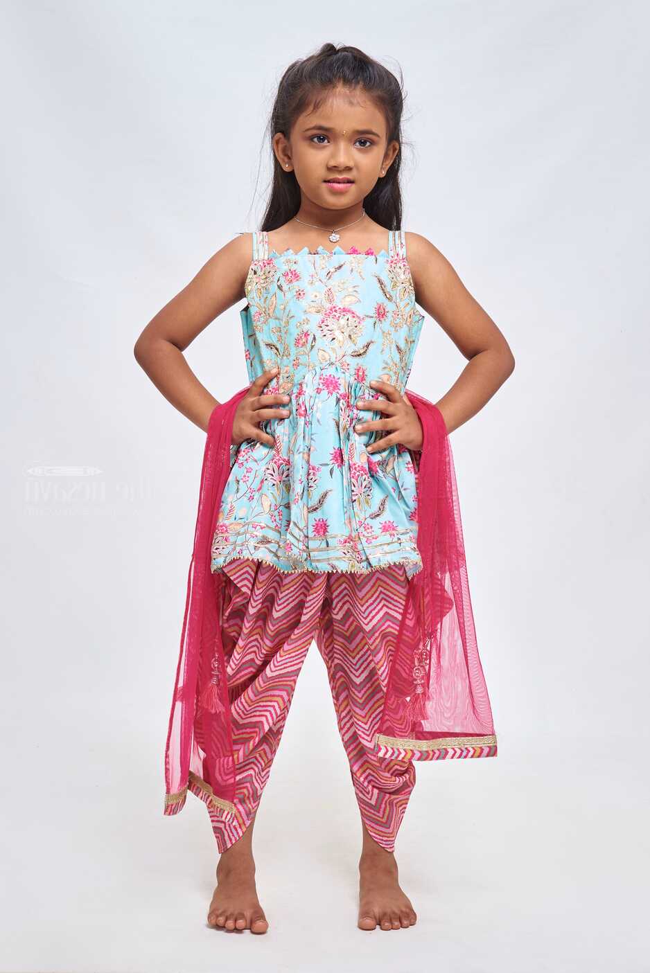 Comfortable Kurti with Dothi for Kids | Designer Kids Wear for ...