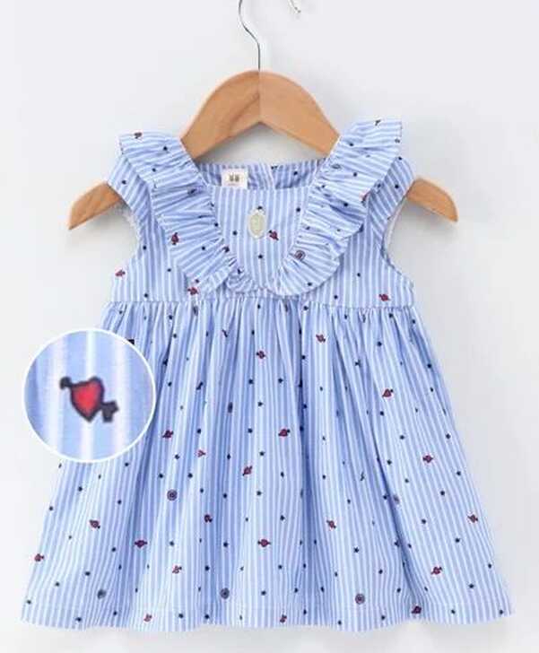 Cotton Blue JB-21 BABY FROCK, Age Group: 2-4 Years at Rs 209 in Surat