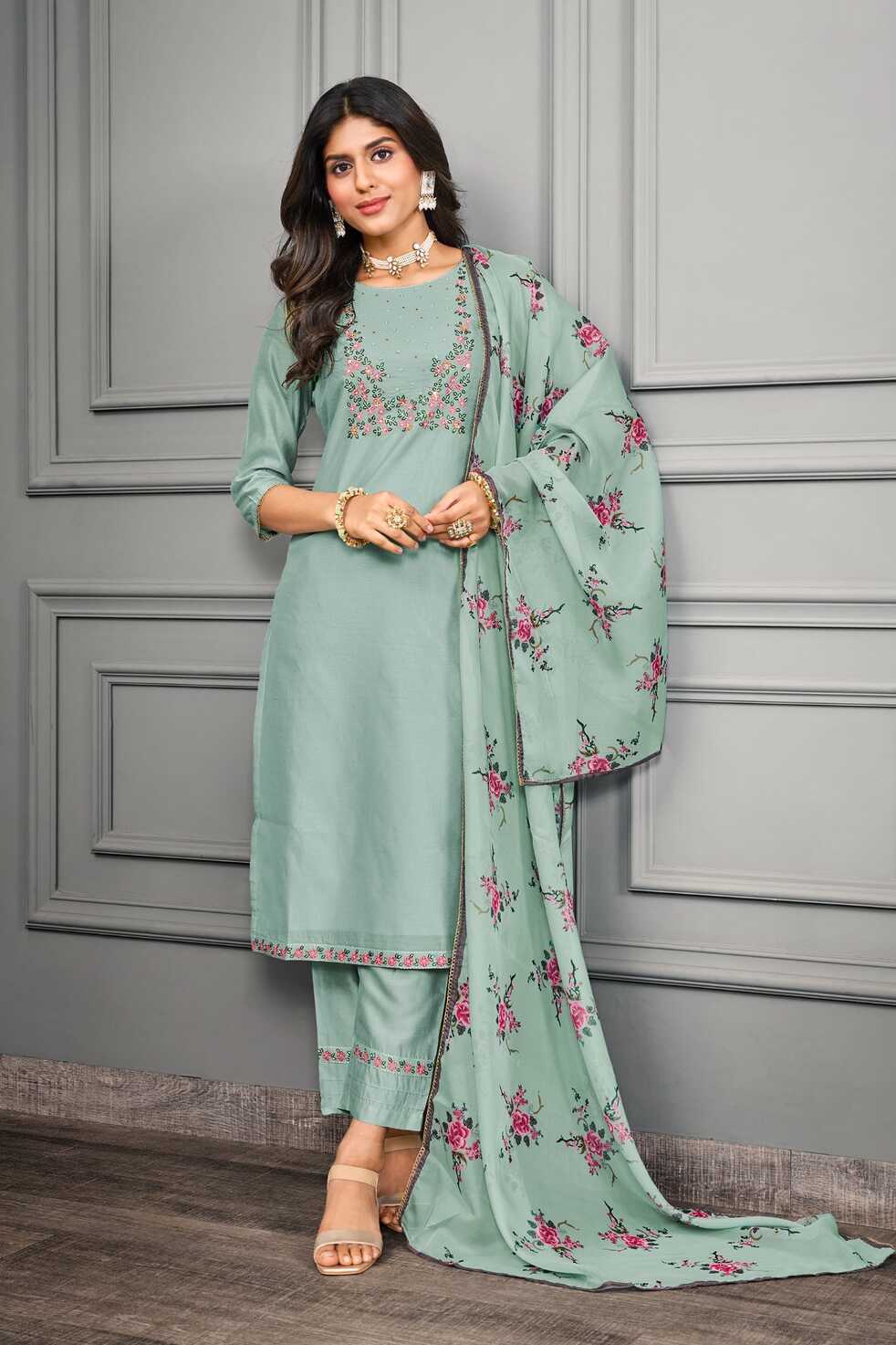 Cotton Designer Salwar Kameez For Women, Straight at Rs 2929 in Surat